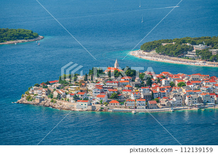 Cityscape of Primosten in Croatia Cityscape of Primosten in Croatia 112139159