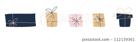 Hand drawn gift box set Hand drawn gift box set 112139361