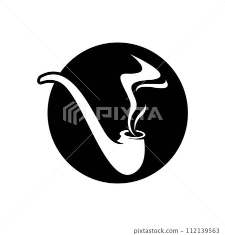 Smoke pipe logo images illustration Smoke pipe logo images illustration 112139563