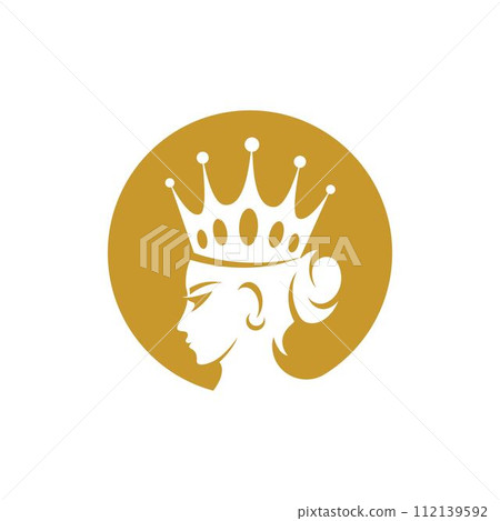 Queen logo images illustration 112139592