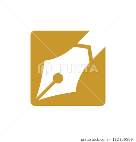 Pen logo images  illustration 112139599