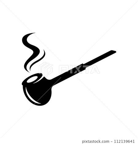Smoke pipe logo images illustration 112139641