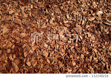 Wooden approach wood chips 112140216
