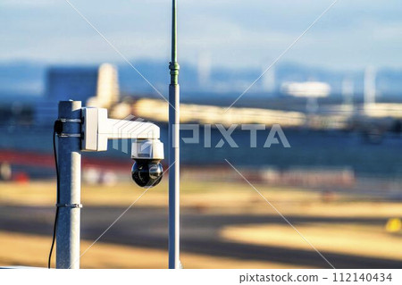 Airport scenery surveillance camera Ota-ku, Tokyo Airport scenery surveillance camera Ota-ku, Tokyo 112140434