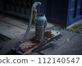 Old push well pump 112140547