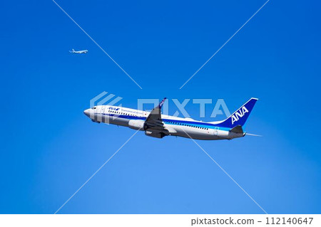 羽田機場風景，飛機起飛，東京大田區 112140647