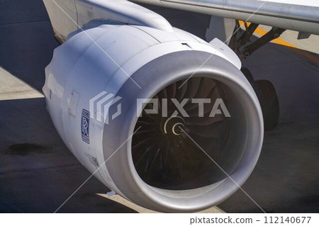 Scenery of Haneda Airport, airplane engine, Ota Ward, Tokyo 112140677