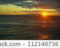 Sunset over the sea 112140736