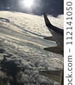 Sky seen from an airplane 112141050