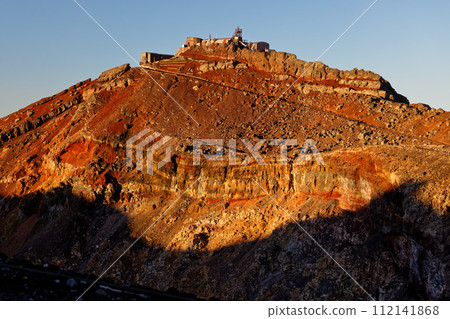 早晨燒毀了富士山和Kengamine 112141868