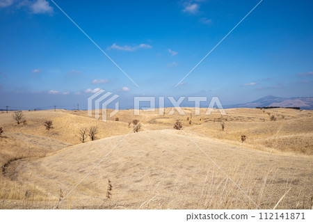 Kumamoto Prefecture Aso Skyline Winter Farm Kumamoto Prefecture Aso Skyline Winter Farm 112141871