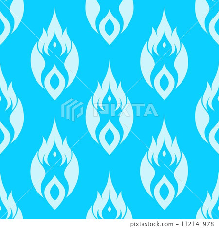 Seamless ikat, a geometric canvas alive with playful doodles. Seamless ikat, a geometric canvas alive with playful doodles. 112141978