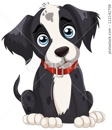 Adorable Puppy with Sparkling Blue Eyes Adorable Puppy with Sparkling Blue Eyes 112142706