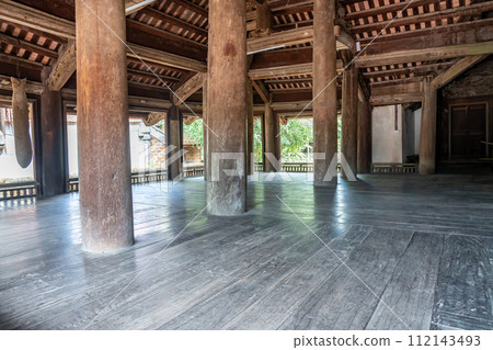 Inside of Mong Phu Pavilion in Dong Lam Village, Hanoi, Vietnam, designated as a national cultural property Inside of Mong Phu Pavilion in Dong Lam Village, Hanoi, Vietnam, designated as a national cultural property 112143493