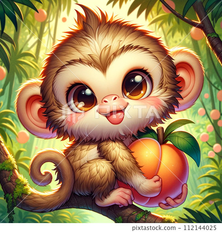 拿著水果的森林小國王 112144025