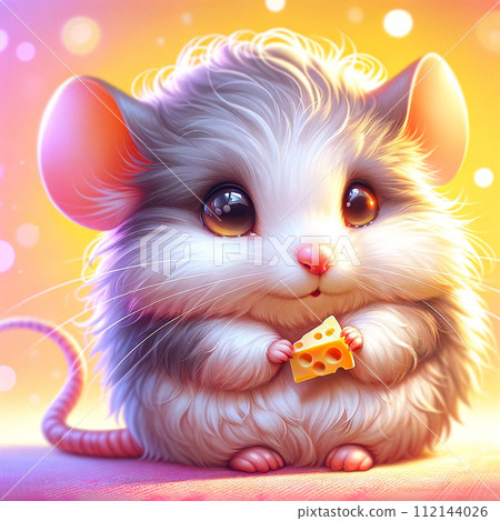 小老鼠享用乳酪 112144026