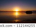Morning sun over a small island in Setouchi 112144255