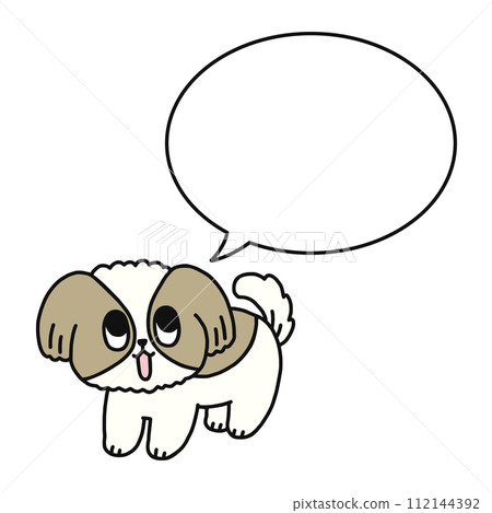 宜人的狗和講話泡泡 112144392