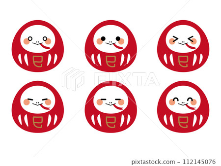 Snake Daruma Year of the Snake New Year's card material Snake Daruma Year of the Snake New Year's card material 112145076