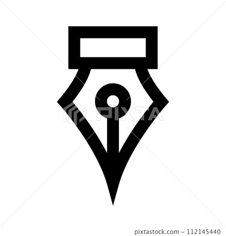 簡單的鋼筆圖示。向量。 112145440