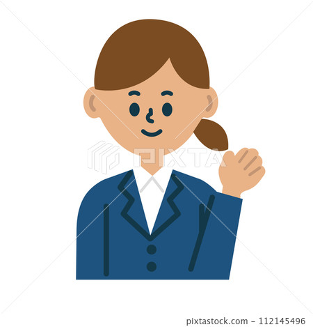 Business Person Female Information Introduction Illustration Material Business Person Female Information Introduction Illustration Material 112145496
