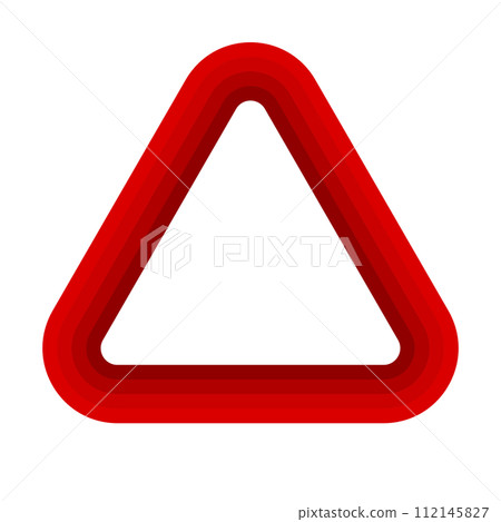 Modern red triangle logo. vector. Modern red triangle logo. vector. 112145827