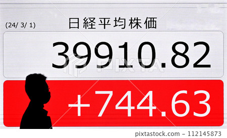 日經指數突破泡沫後高點逼近 40,000 日元 112145873