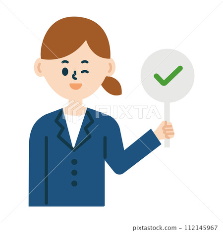 女商人西裝檢查上半身圖 女商人西裝檢查上半身圖 112145967