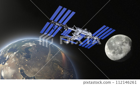 Satellite and Earth Satellite and Earth 112146261
