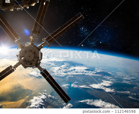 Earth seen from the space station 112146598
