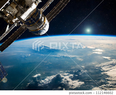 Earth seen from the space station 112146602