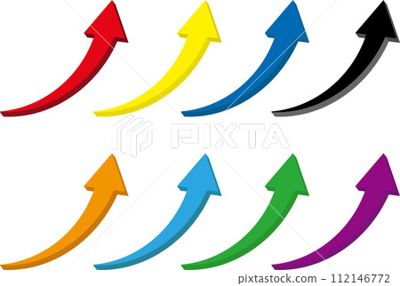 3D arrow 3D upward set 3D arrow 3D upward set 112146772