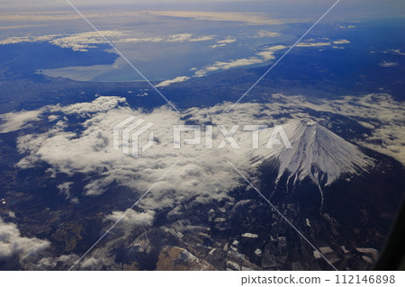 Fuji seen from an airplane 112146898
