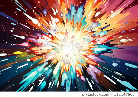多彩的宇宙爆炸：充滿活力的藝術品 AI 圖像 61 112147603