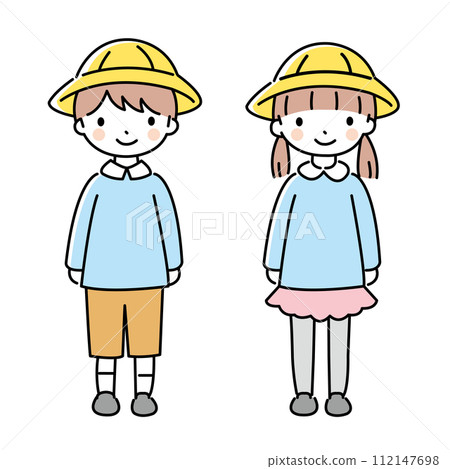 Illustration of boys and girls Illustration of boys and girls 112147698