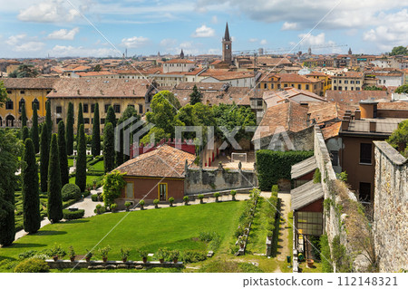 top view of Giusti garden in Verona 112148321