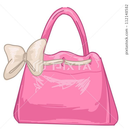 Fashion and trends of 2000s, women handbag vector 112148582