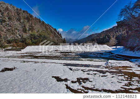 白雪覆蓋的一乘谷朝倉氏遺址 白雪覆蓋的一乘谷朝倉氏遺址 112148823