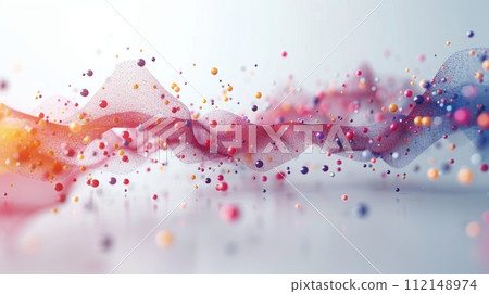 Particle Infused Digital Backend Tech in Red and Maroon Stock Illustration. Particle Infused Digital Backend Tech in Red and Maroon Stock Illustration. 112148974