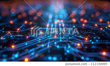 Futuristic Blue Data Rivers Navigating Digital Big Data. Futuristic Blue Data Rivers Navigating Digital Big Data. 112148995