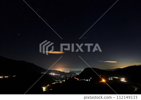 Malaga valley night road under the stars 112149115
