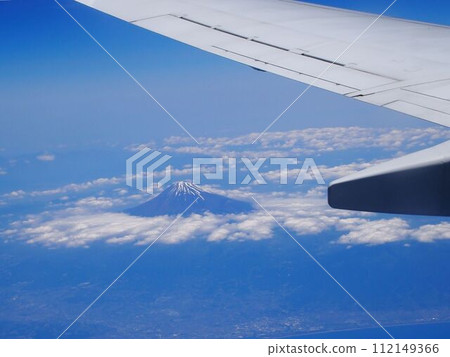 Fuji seen from an airplane Fuji seen from an airplane 112149366
