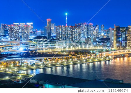 【東京都會景觀】從台場到市中心的城市夜景 112149674