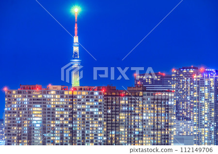 【東京都會景觀】從台場到市中心的城市夜景 【東京都會景觀】從台場到市中心的城市夜景 112149706