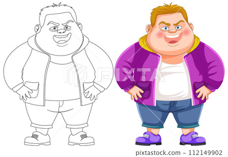 Before and After Colorful Vector Illustration 112149902