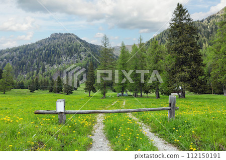 mountain scenery in the region of Trento 112150191