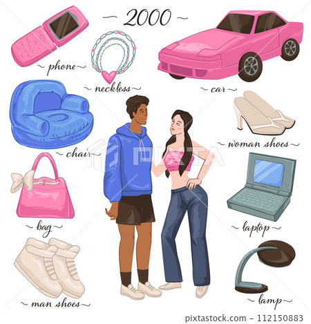 People outfit and clothes, objects from 2000s 112150883
