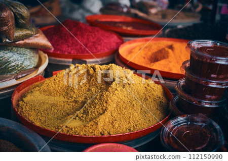 Spices at bazaar market Spices at bazaar market 112150990