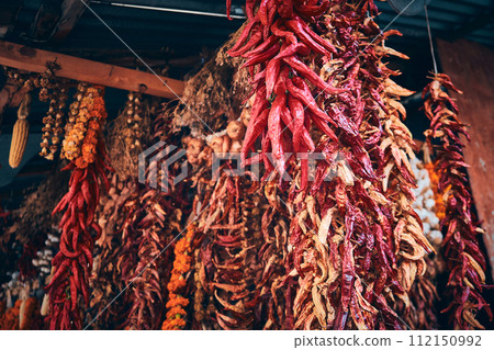 Dried hot peppers Dried hot peppers 112150992