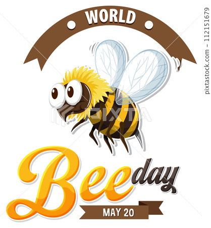 World Bee Day Celebration Illustration World Bee Day Celebration Illustration 112151679